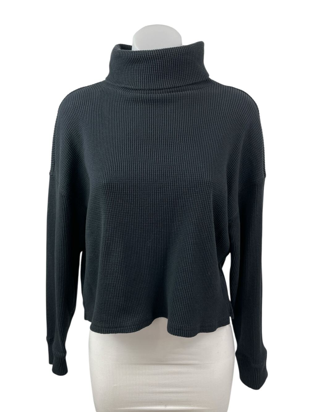 Abercrombie & Fitch Womens Black Turtleneck Long Sleeve Sweatshirt Sweater Top M